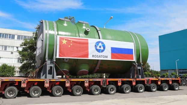 Russia transferred its most advanced nuclear reactor to China